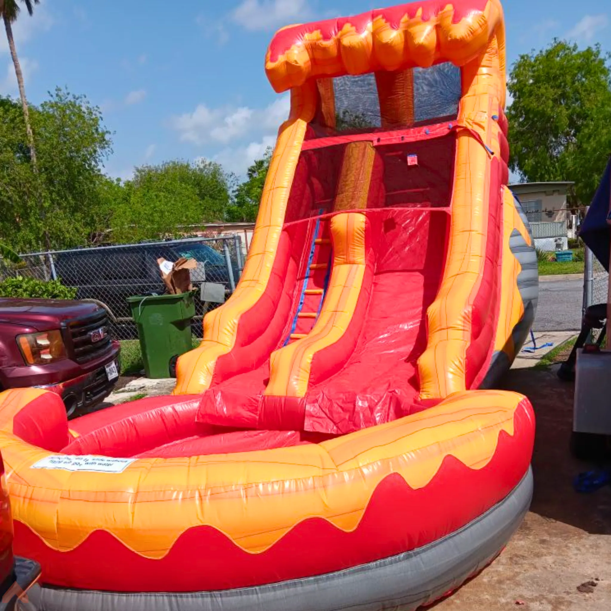 14' Lightweight Volcano Slide