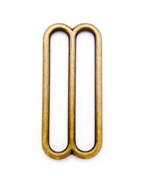 1.5 Inch Antique Brass Triglide Slides Wide Mouth