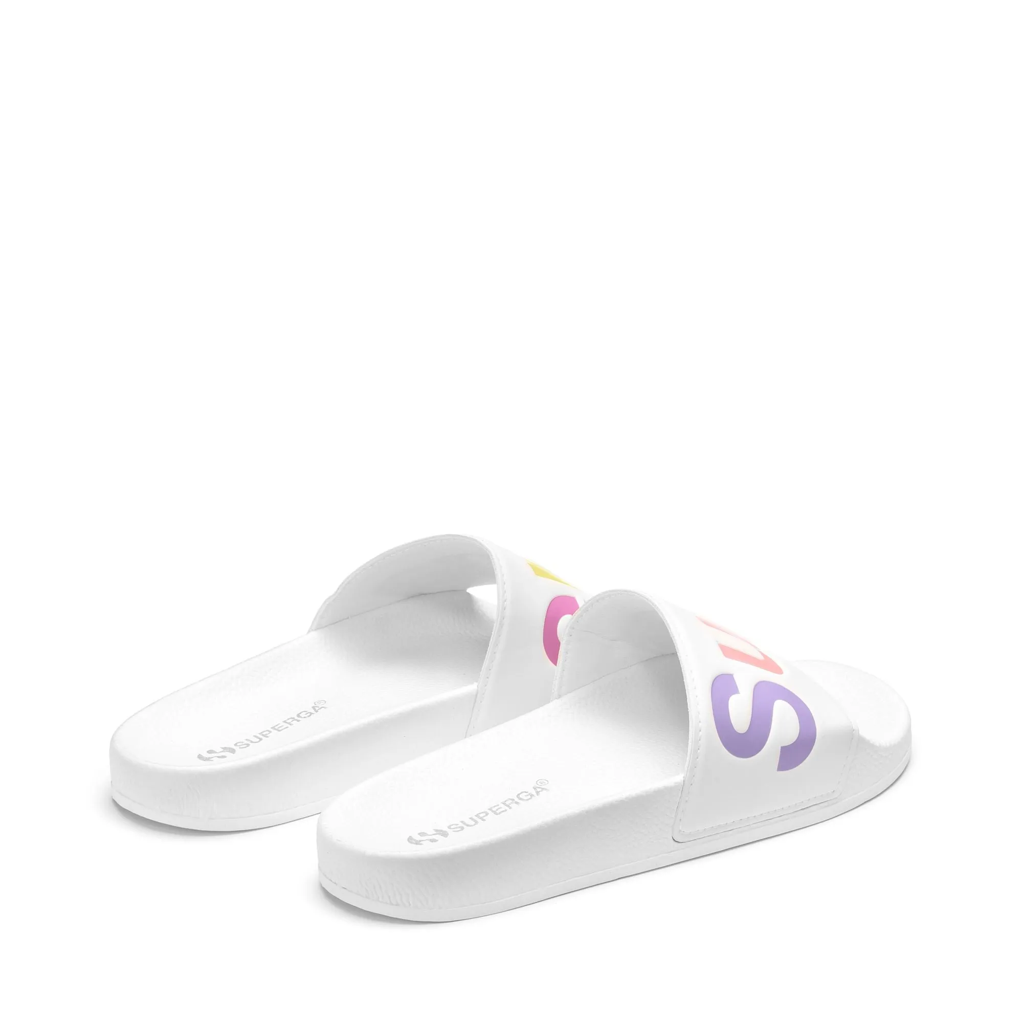 1908 SLIDES POLYSOFT - Slippers - SLIDE - Unisex - WHITE-MULTICOLOR