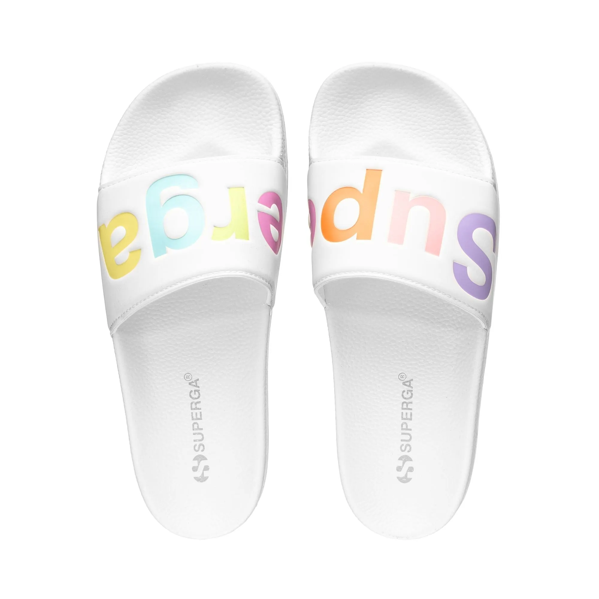 1908 SLIDES POLYSOFT - Slippers - SLIDE - Unisex - WHITE-MULTICOLOR