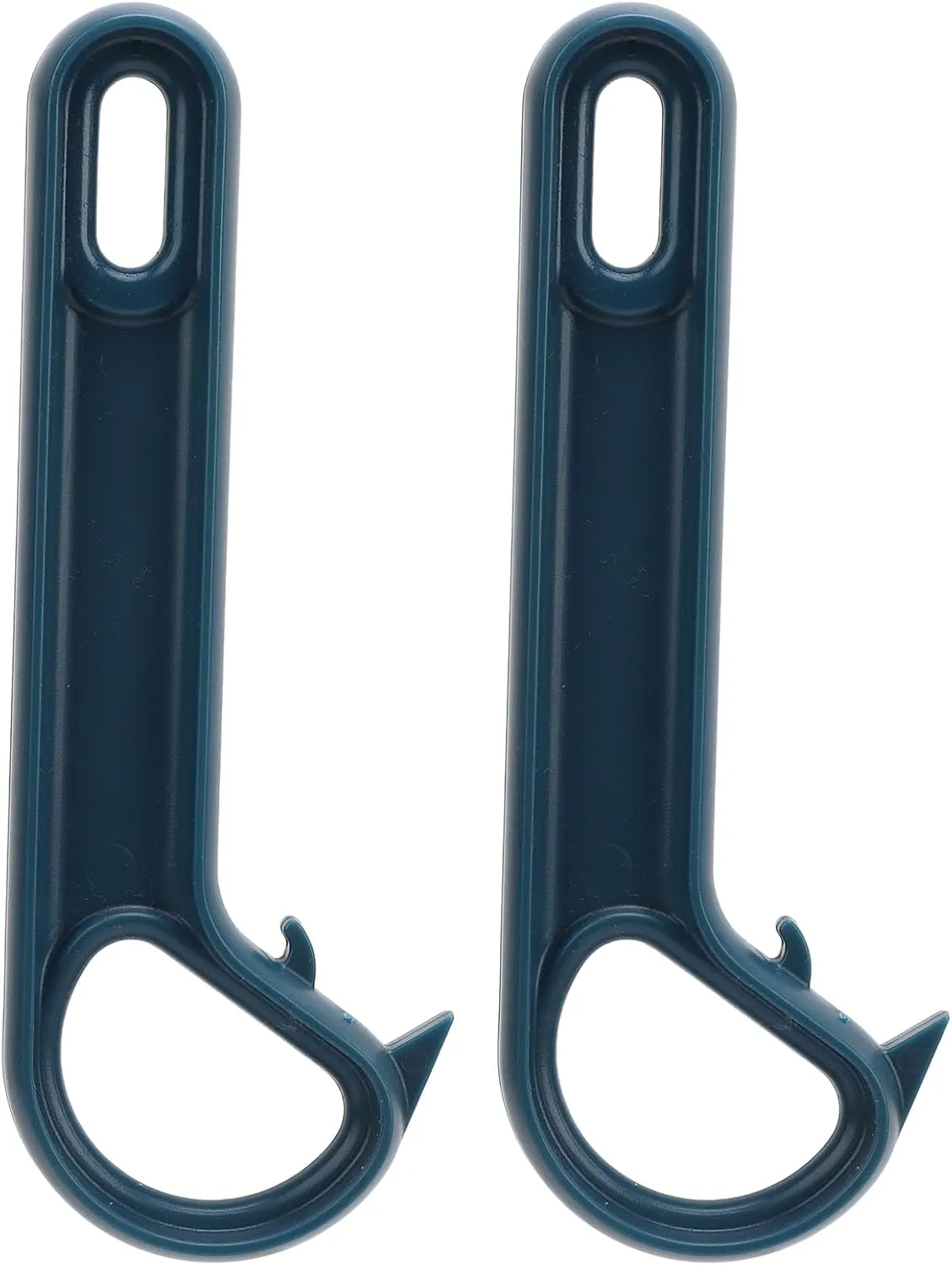 2pcs Easy Open loop Pull Can Openers, J Hook Can Opener Pull Tab No Slip Ergonomic Grip Jars Can Lid Lifter Manual loop Top Soda Tin Bottle Opener Tool (Blue)