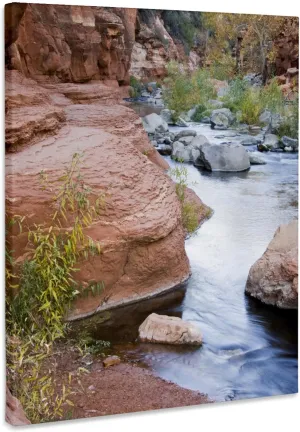 3dRose, Arizona, Slide Rock State Park, Oak Creek - US03 JWI0295 - Jamie and Judy Wild, Museum Grade Canvas Wrap 8x10