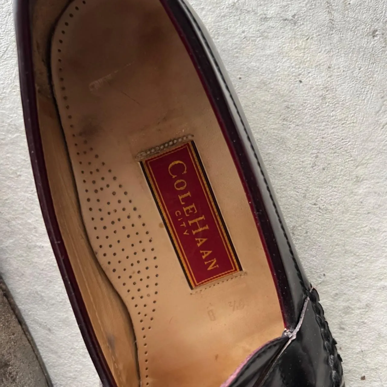 90s Mahogany Brown Leather Tassel Loafers- M's 9.5, W's 11