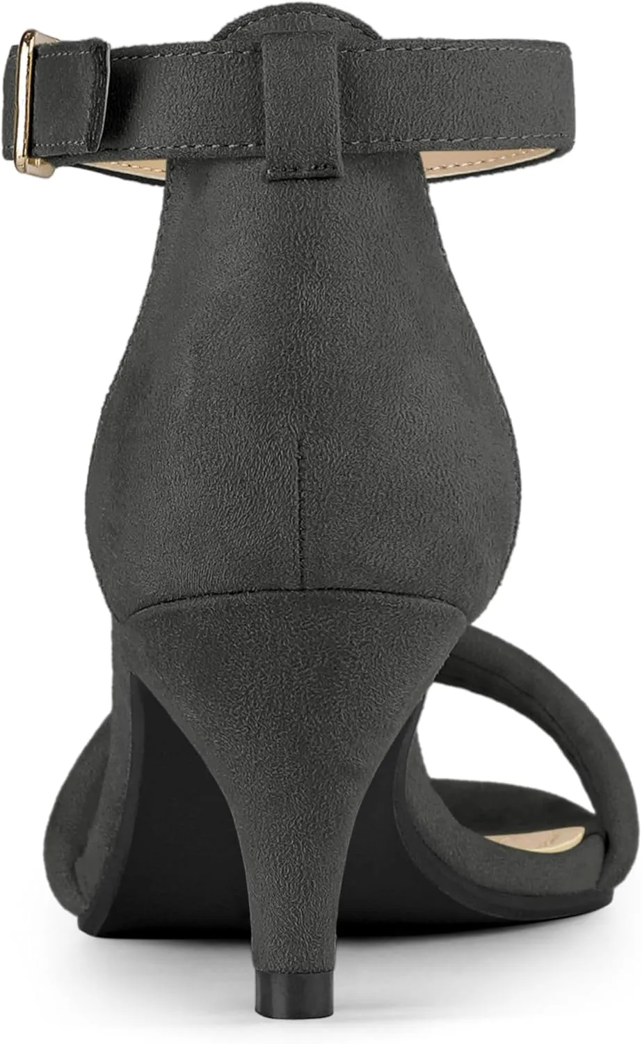 Allegra K Women's Kitten Heel Ankle Strap Sandals Shoes