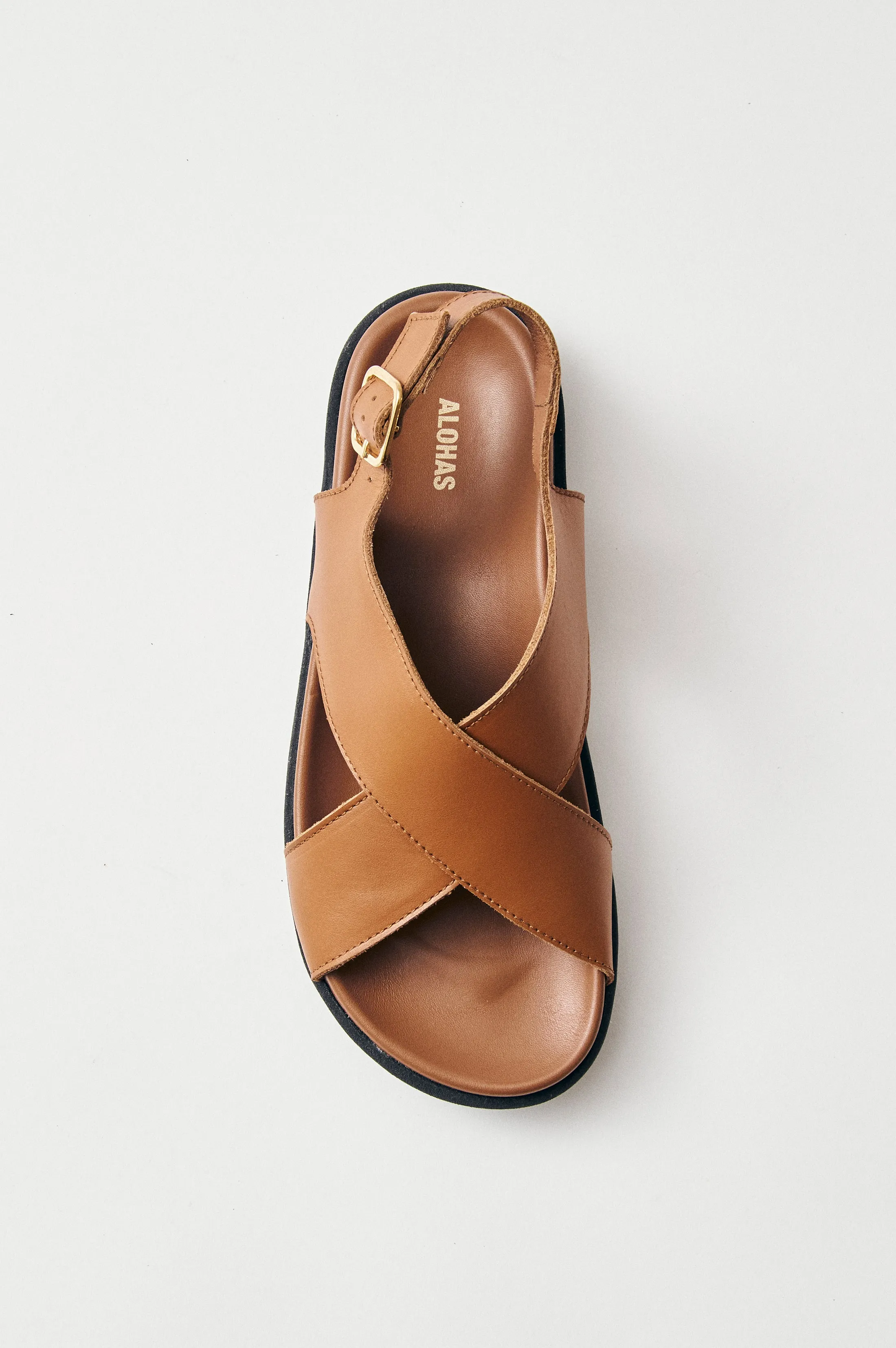 ALOHAS NICO SANDAL - TAN LEATHER