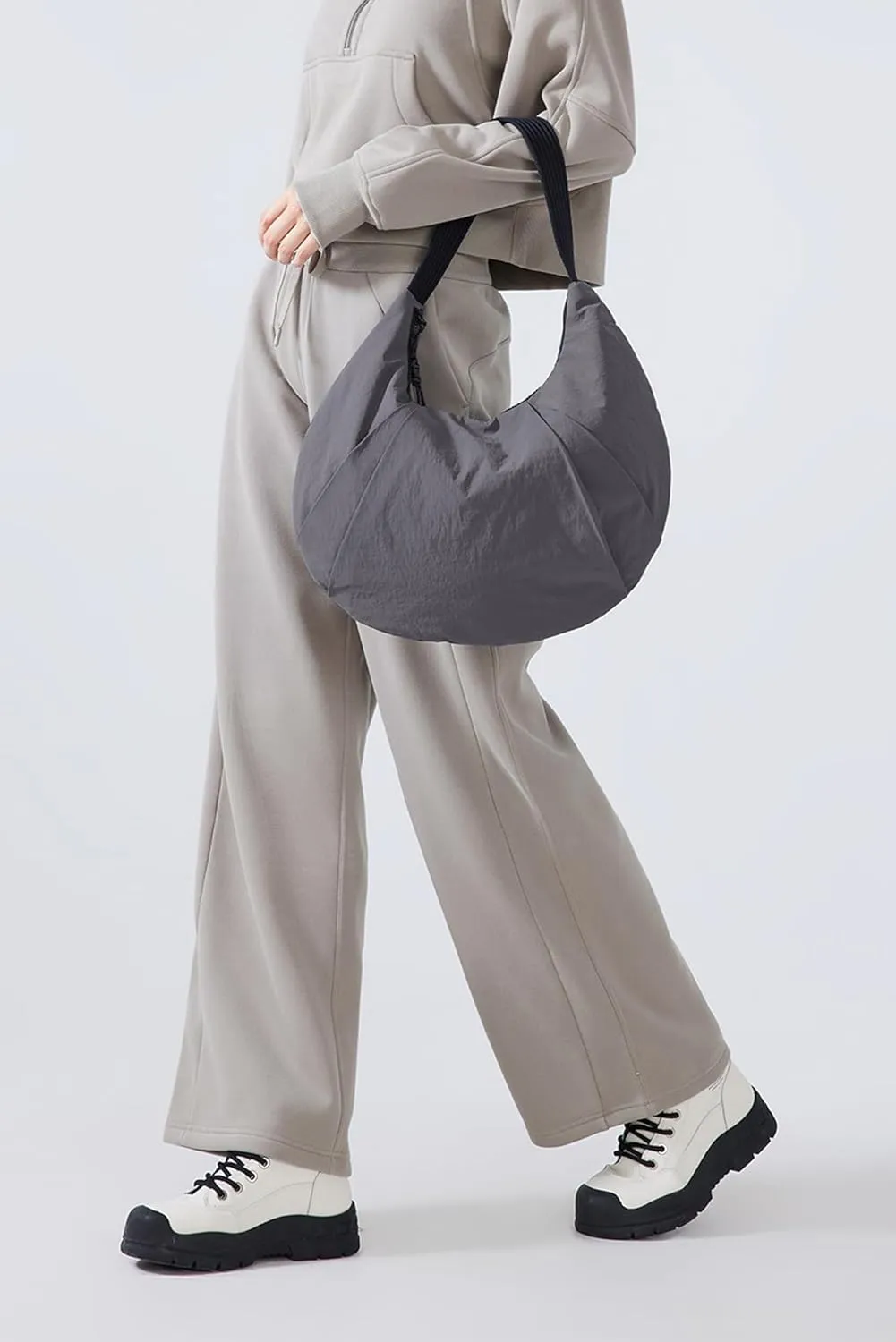Altiland Water Repellent Casual Shoulder Loop Bag for Women With Zipper, Gym With Compartments, Work Dance Yoga