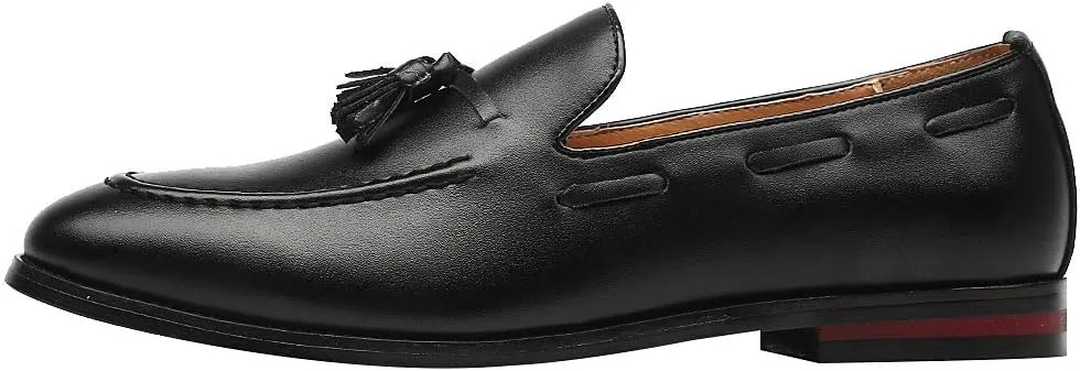 ANUFER Men's Classic British Style Tassel Loafers Lightweight Moccasin Slippers