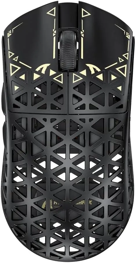 ATTACK SHARK R5Ultra 8K Carbon Fiber Wireless Gaming Mouse with 42000 DPI -PAW3950 MAX Sensor -39g Ultra-Lightweight-Nordic 52840 MCU Chip-Wired/BT/2.4GHz Wirelss Programmable Mouse for PC/Mac (Black)