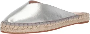 Avec Les Filles Women's Val Mule, Silver/Metallic Nappa, 8.5 M US