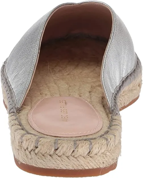Avec Les Filles Women's Val Mule, Silver/Metallic Nappa, 8.5 M US
