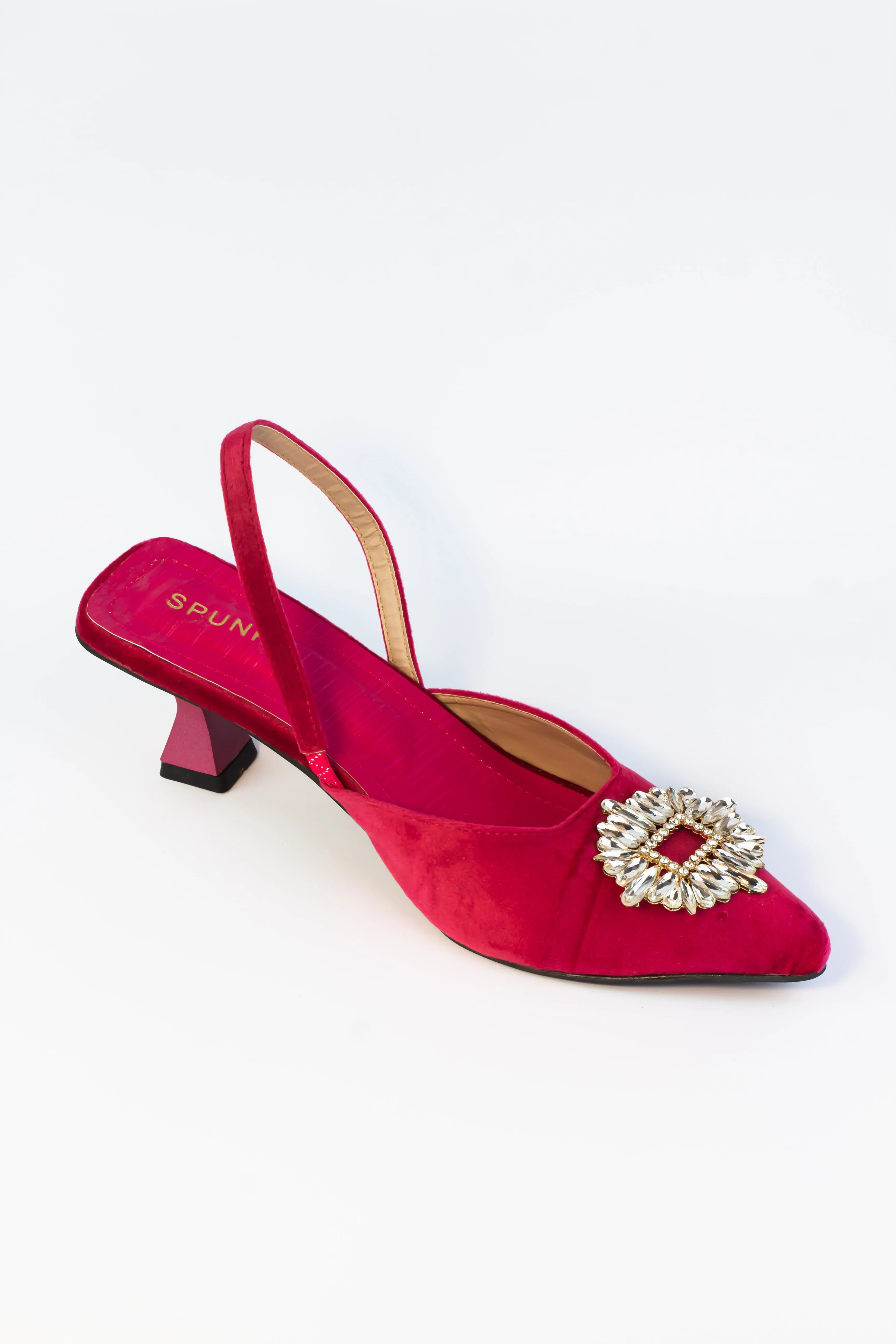 Barbie Pink Diamond Brooch Rhinestone Bow Heels-11083