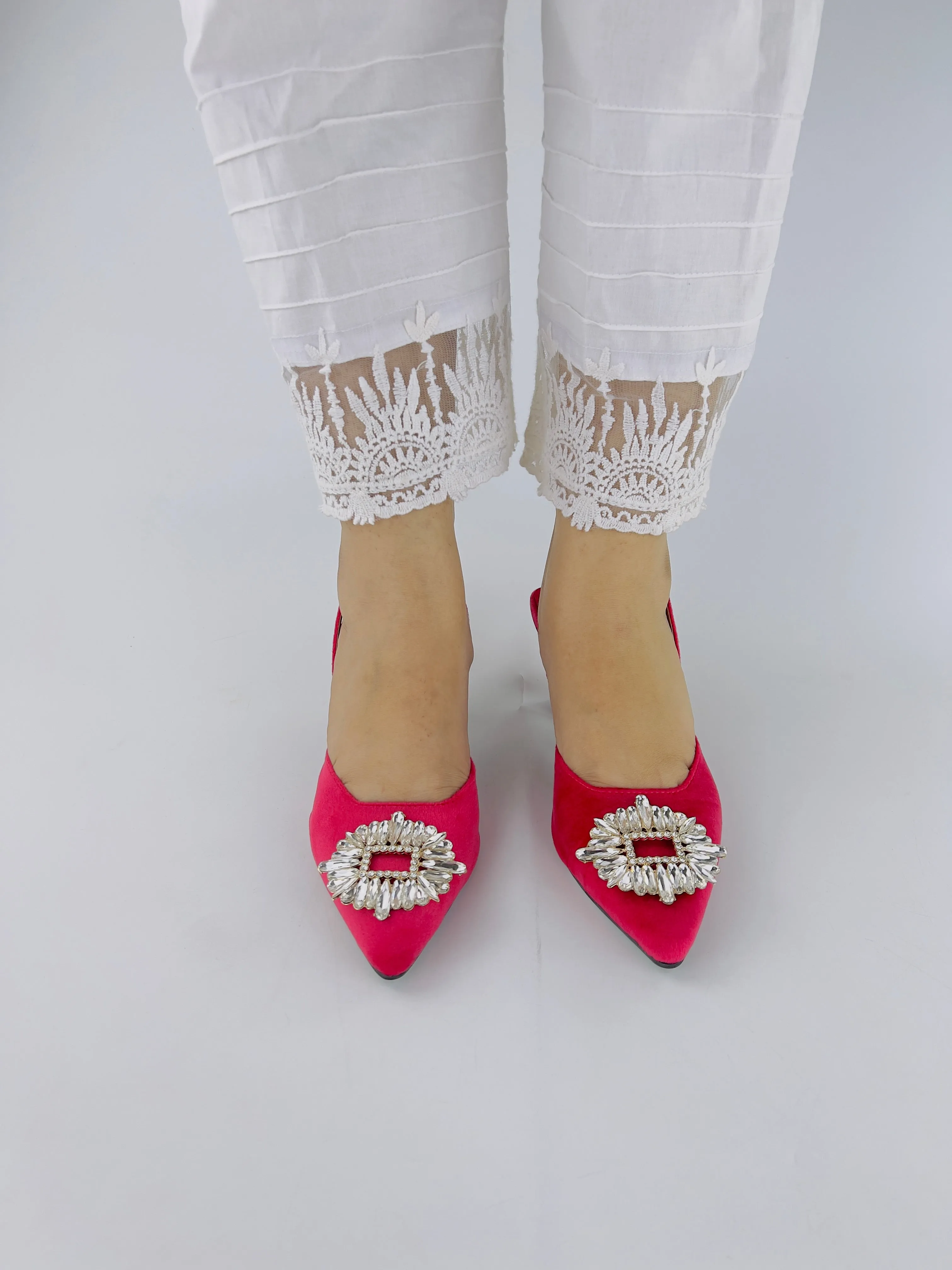 Barbie Pink Diamond Brooch Rhinestone Bow Heels-11083