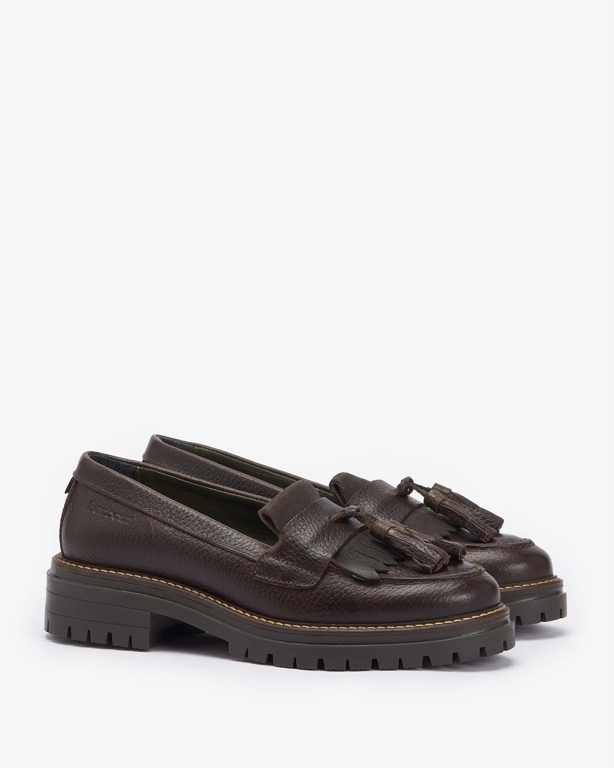 Barbour Dolores Womens Tassel Trim Loafers