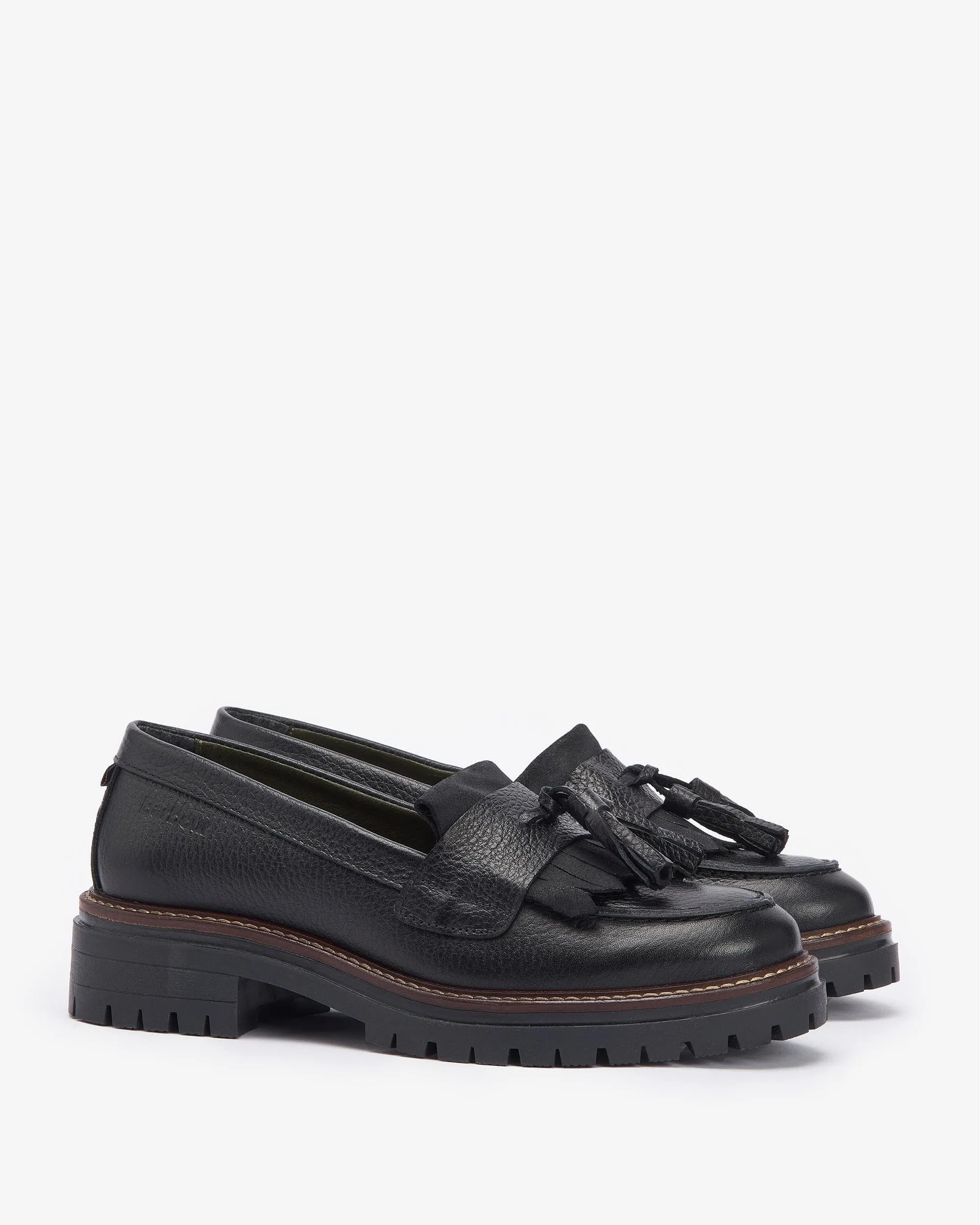 Barbour Dolores Womens Tassel Trim Loafers