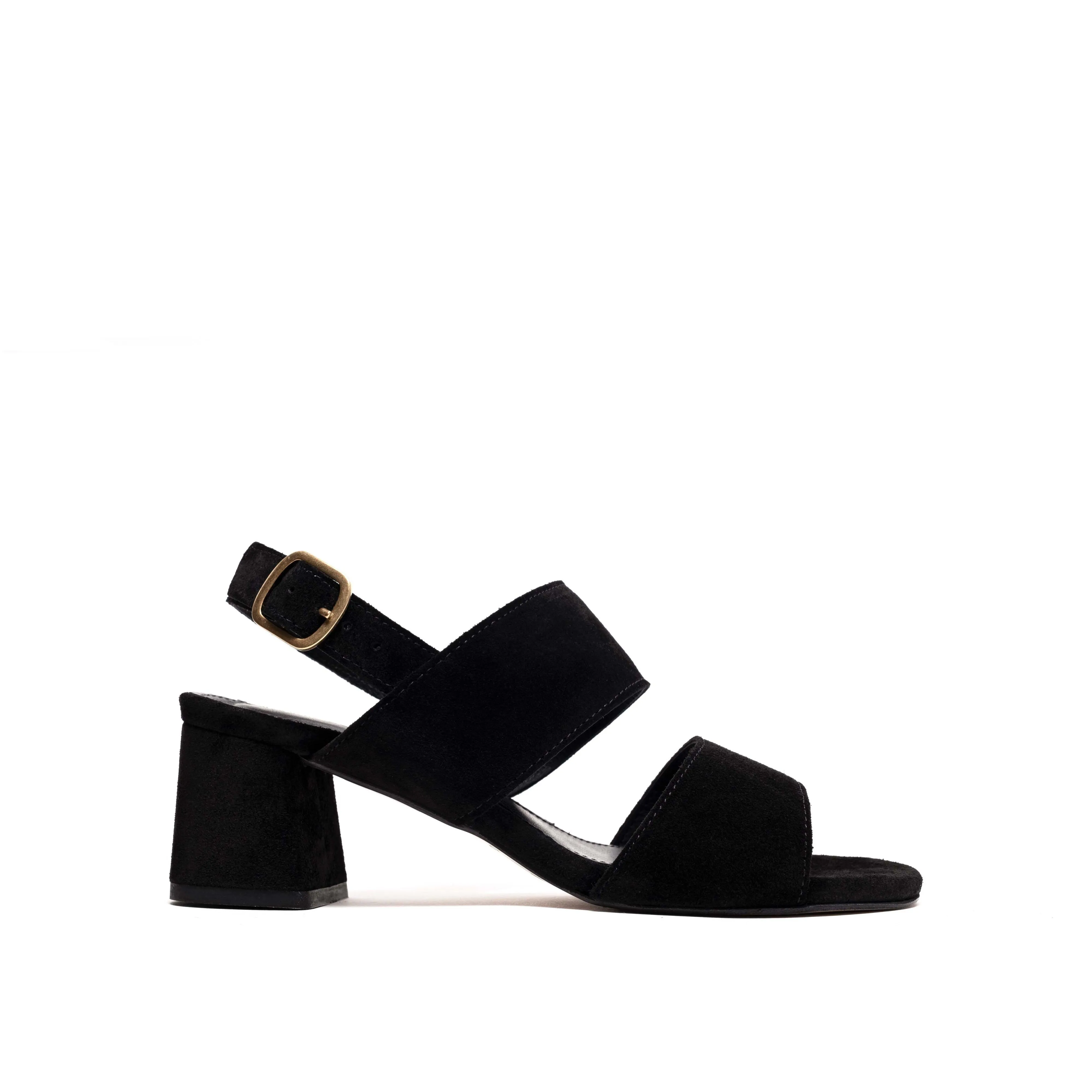 Belinda 55 Calf suede Black
