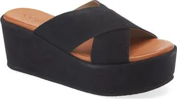 Bella Platform Wedge Slide Sandal