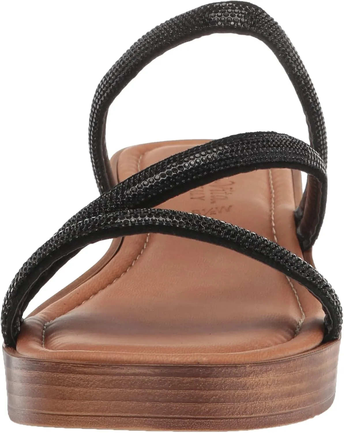 Bella Vita Women's Ona-Italy Sparkle Slide Flat Sandal