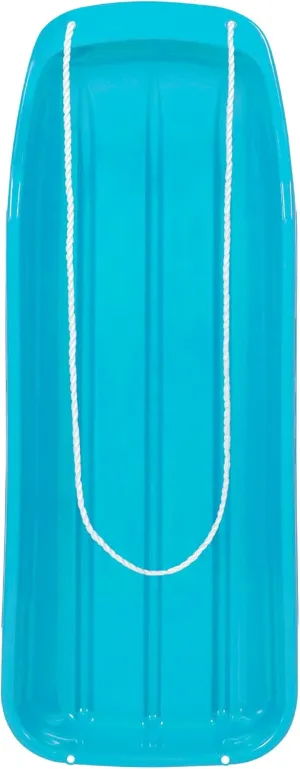 Best Choice Products 48in Kids Plastic Toboggan Snow Sled w/Pull Rope