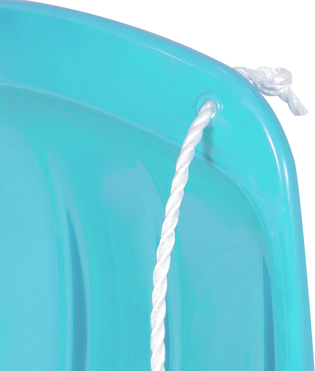 Best Choice Products 48in Kids Plastic Toboggan Snow Sled w/Pull Rope