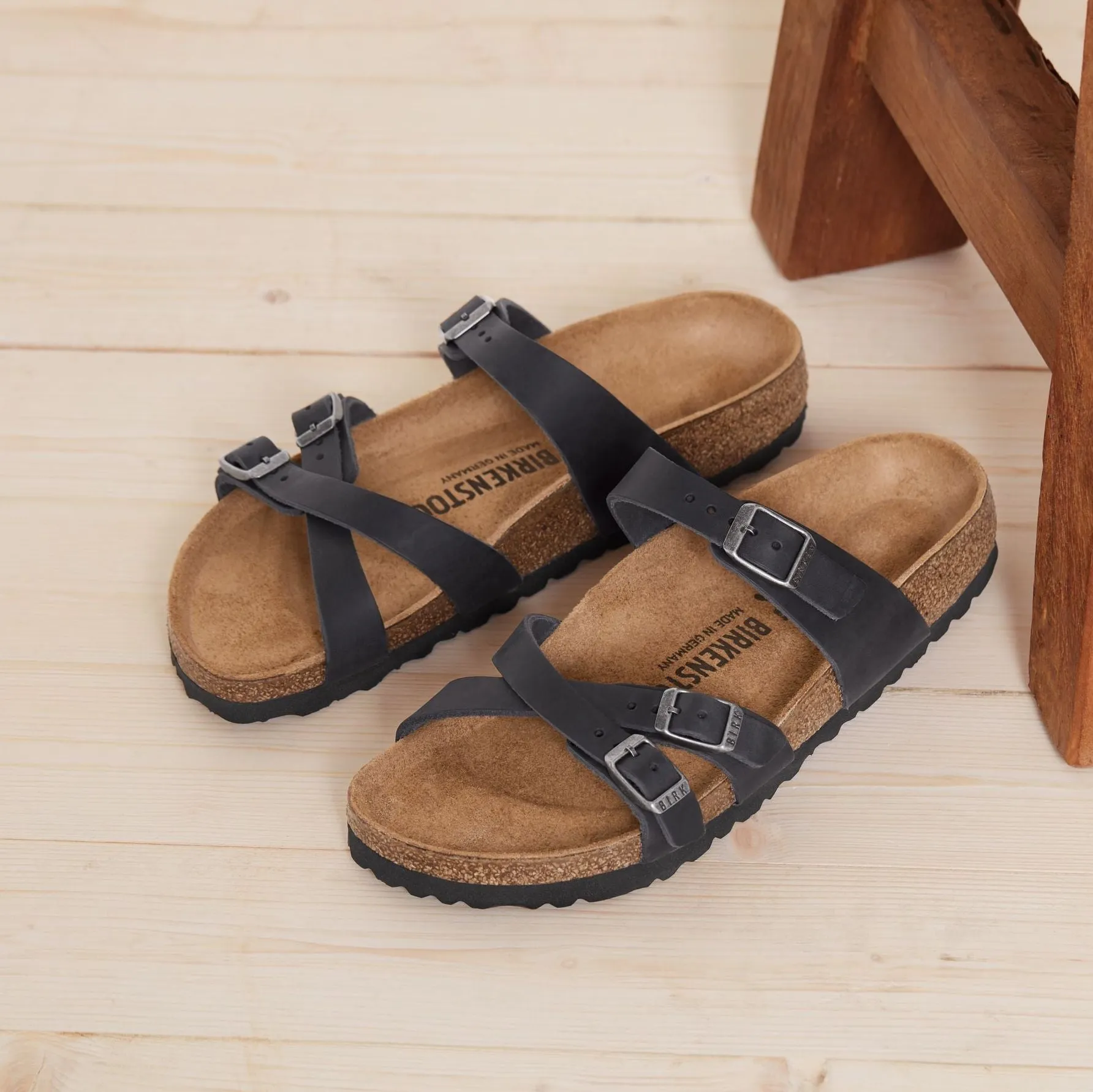 Birkenstock Franca black oiled leather