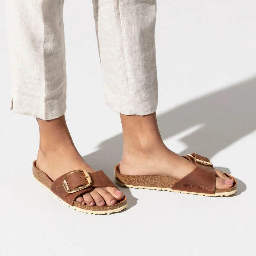 Birkenstock - Madrid Big Buckle - Cognac Leather