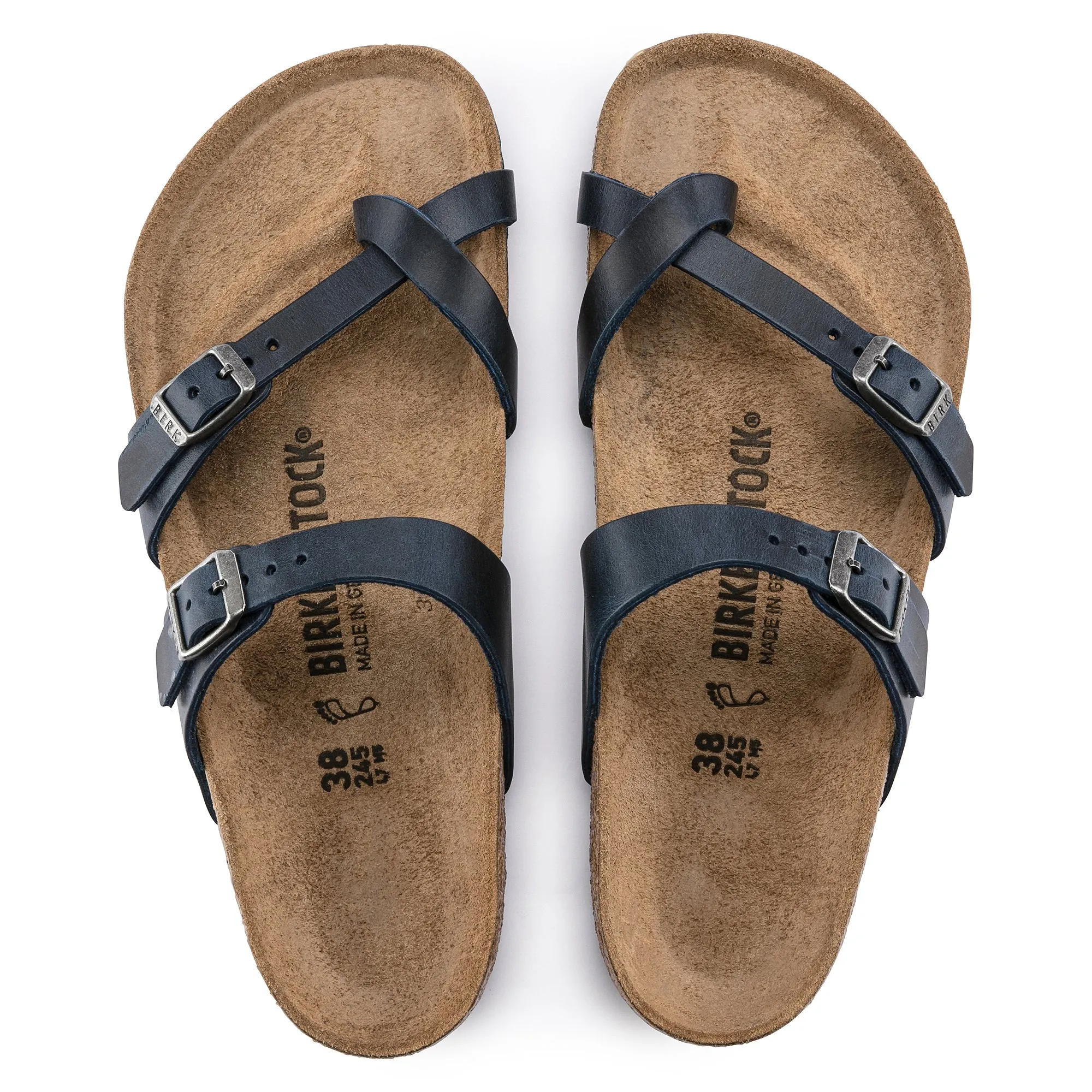 Birkenstock Mayari blue oiled leather