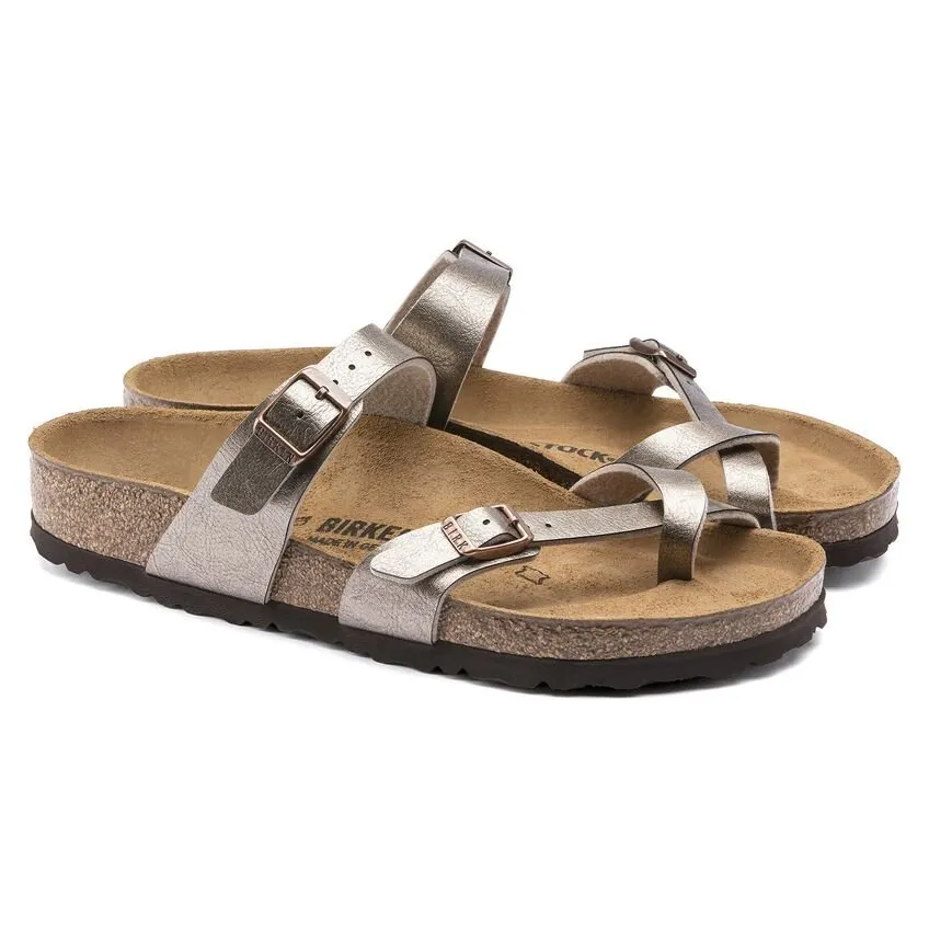 Birkenstock Women's Mayari Graceful Taupe Flat Sandal