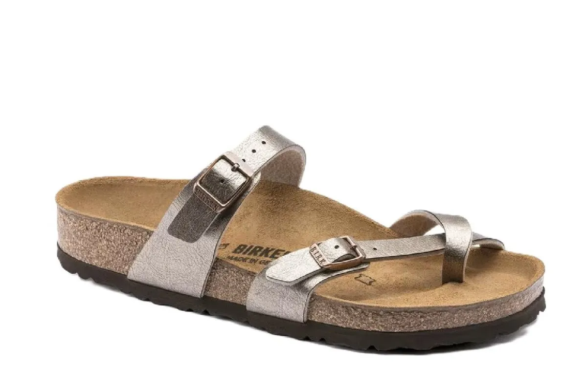 Birkenstock Women's Mayari Graceful Taupe Flat Sandal