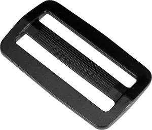 Black Plastic Tri-Glide Slide – for Bag Straps, Rifle Slings, Dog Collars - 2 Inch, 25 Pack