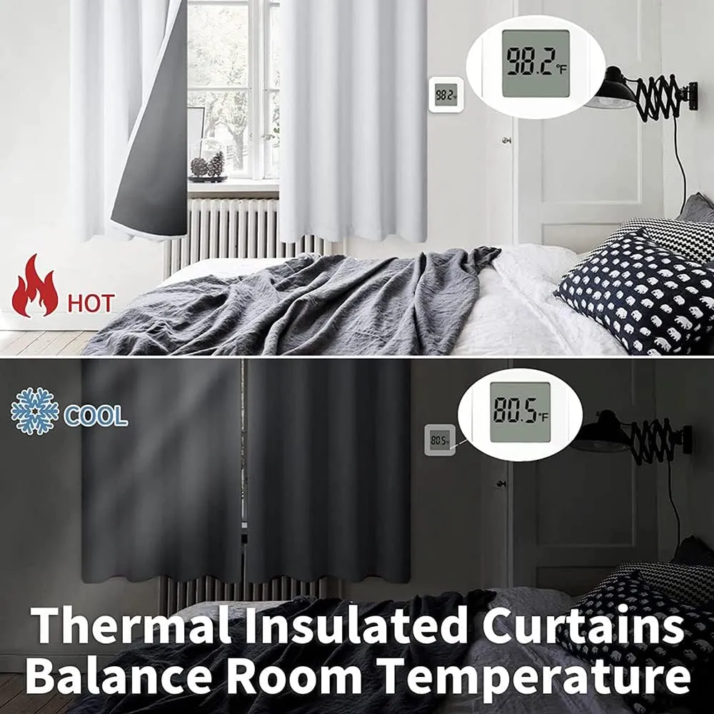 Blackout Window Curtains, Canyon Curtains for Small Windows, Grand Canyon in Arizona Base Elevations North, Window Curtains Bedroom Sheer, 63 x 72 Inch, Window Treatment, Brown