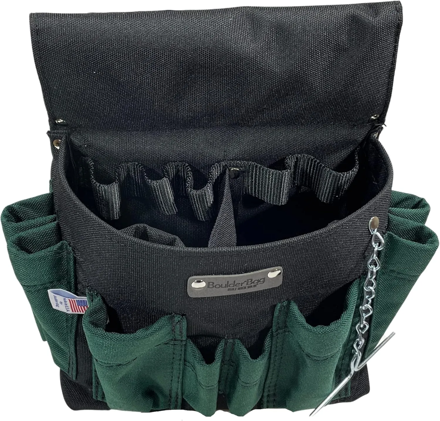 BOULDER Bag PRO 120 Professional Electrician Single Pouch. Tool Belt Ready Durability Wide Mouth, Deep Pockets, Pro Box Design. Made in The USA
