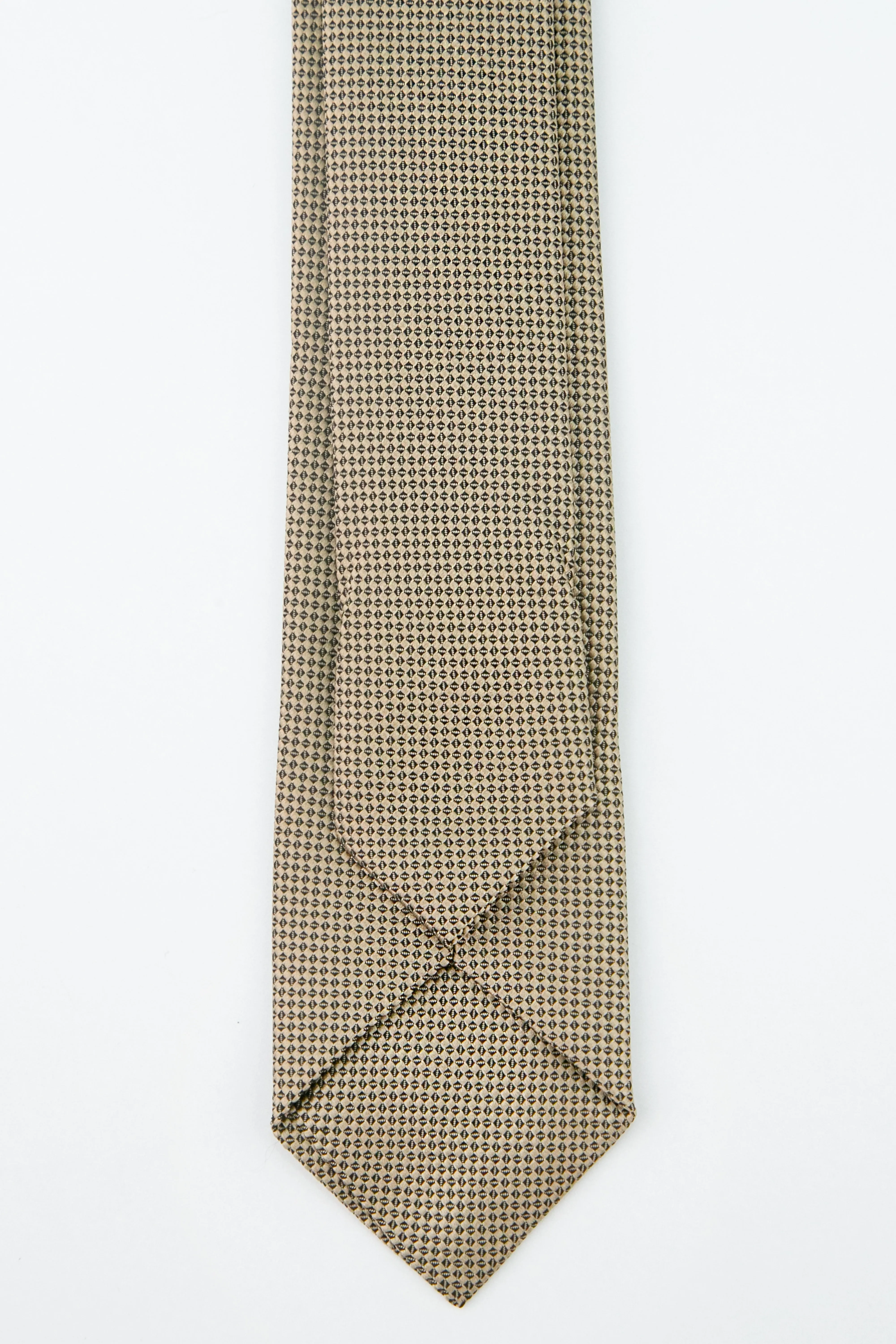 Boys' Oxford Weave Slim Tie Formal Neckwear - Latte Brown