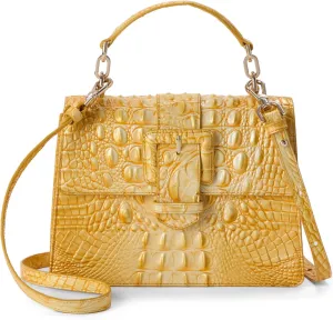BRAHMIN Small Hallie - Lemon Drop Melbourne