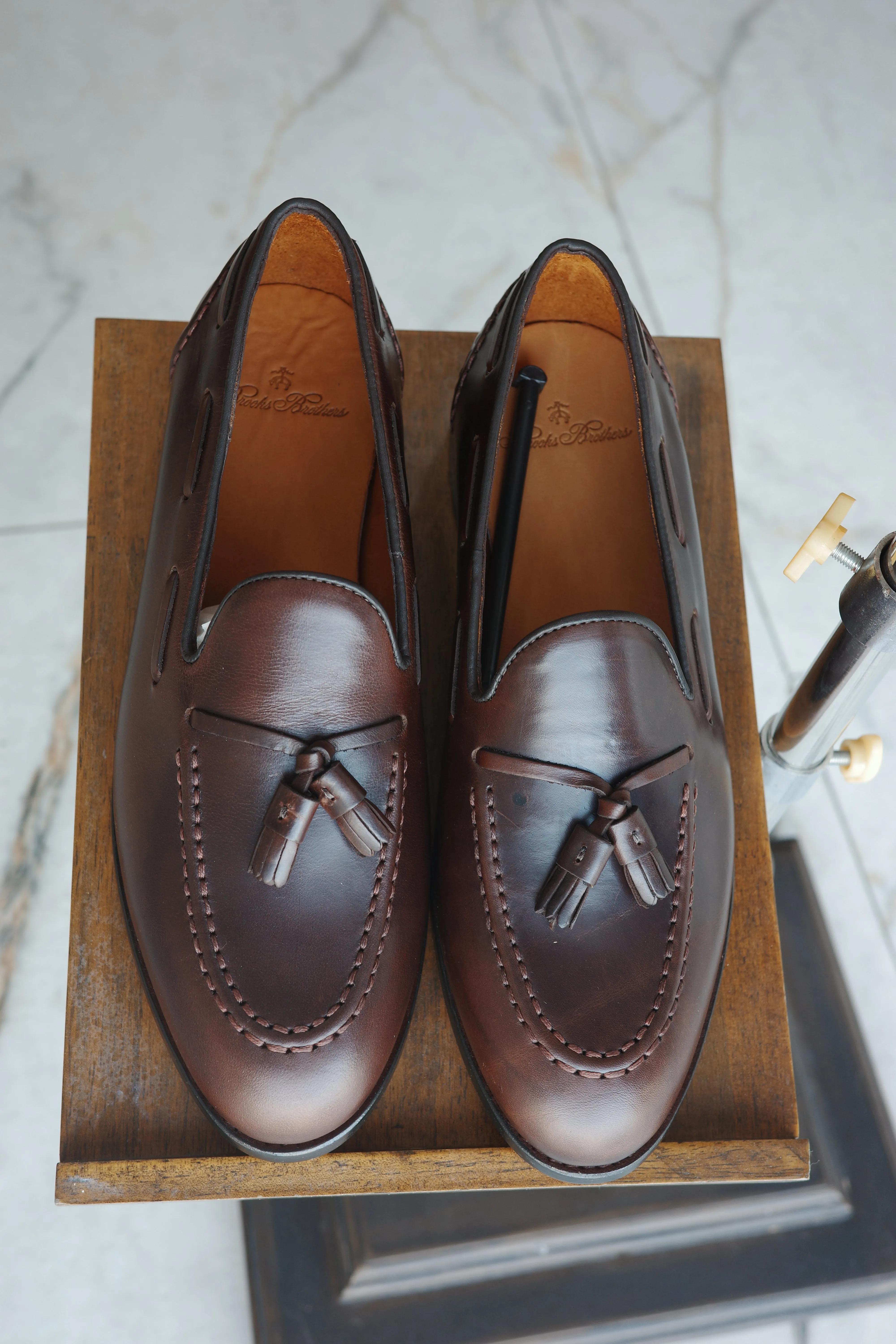 Brooks Brothers Fitzgerald Tassel Loafer - Brown