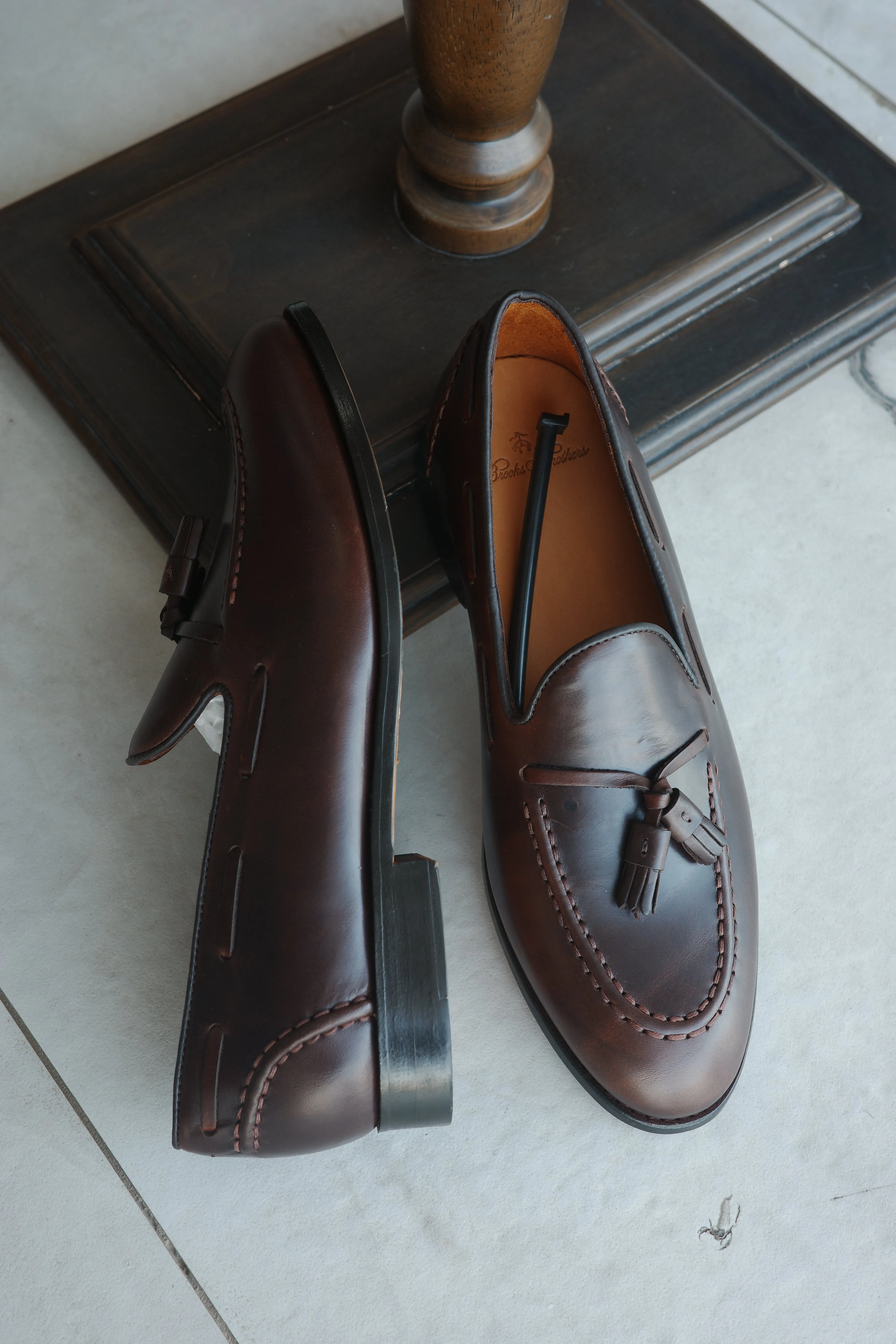 Brooks Brothers Fitzgerald Tassel Loafer - Brown