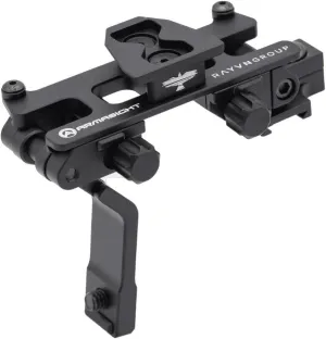 by Rayvn Group All-Aluminum Modular Bridge Mount, Rail System with 2 Pods (Black)
