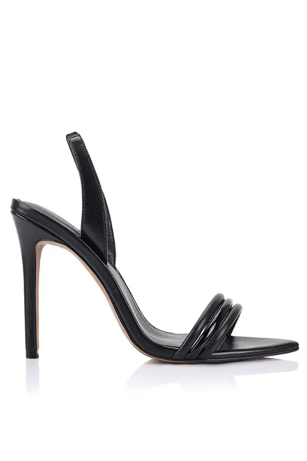 Camille Sandal Black Leather