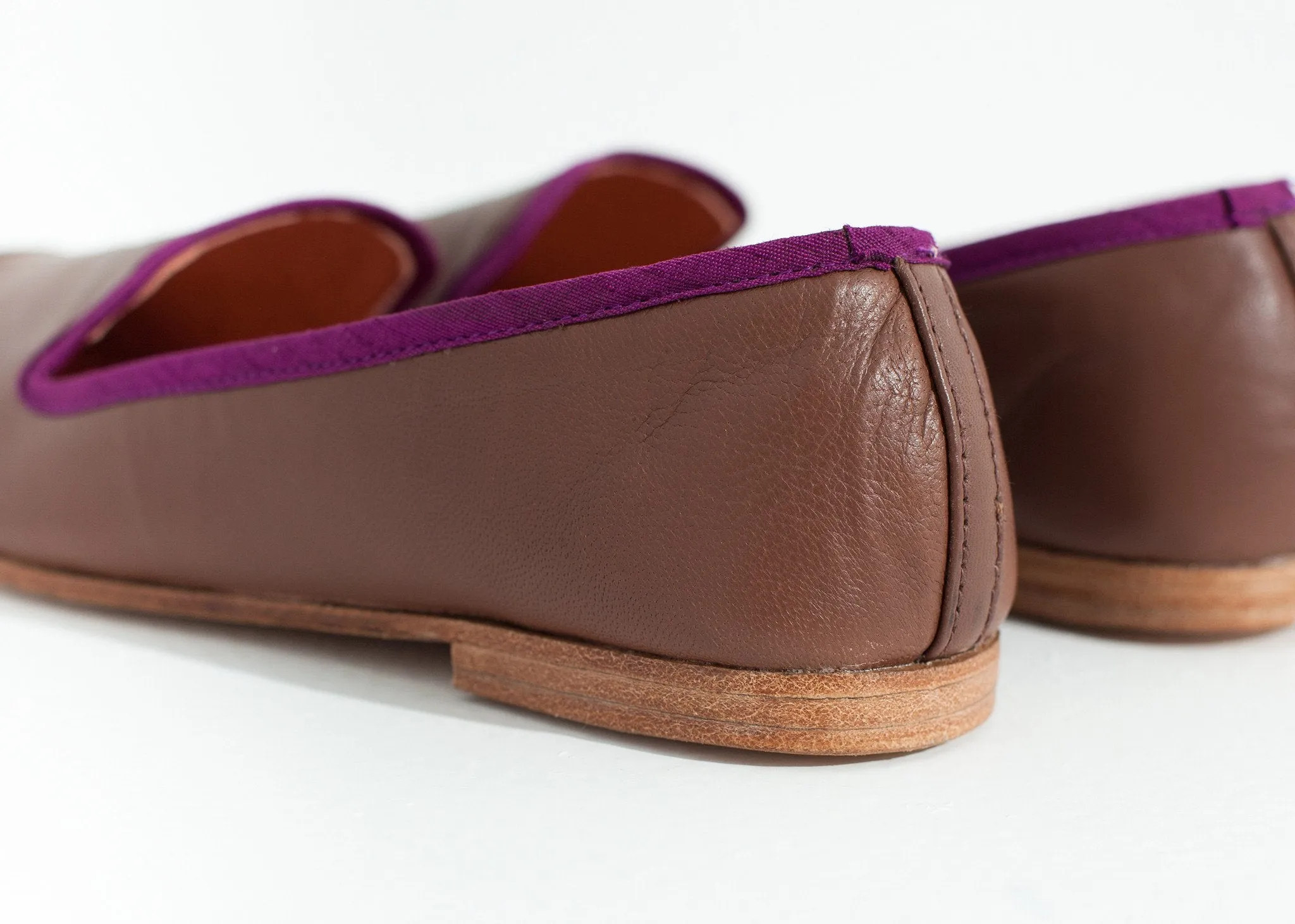 Cap Trustworthy service Toe in Bizi Cost-effective Rose/Aubergine Loafer