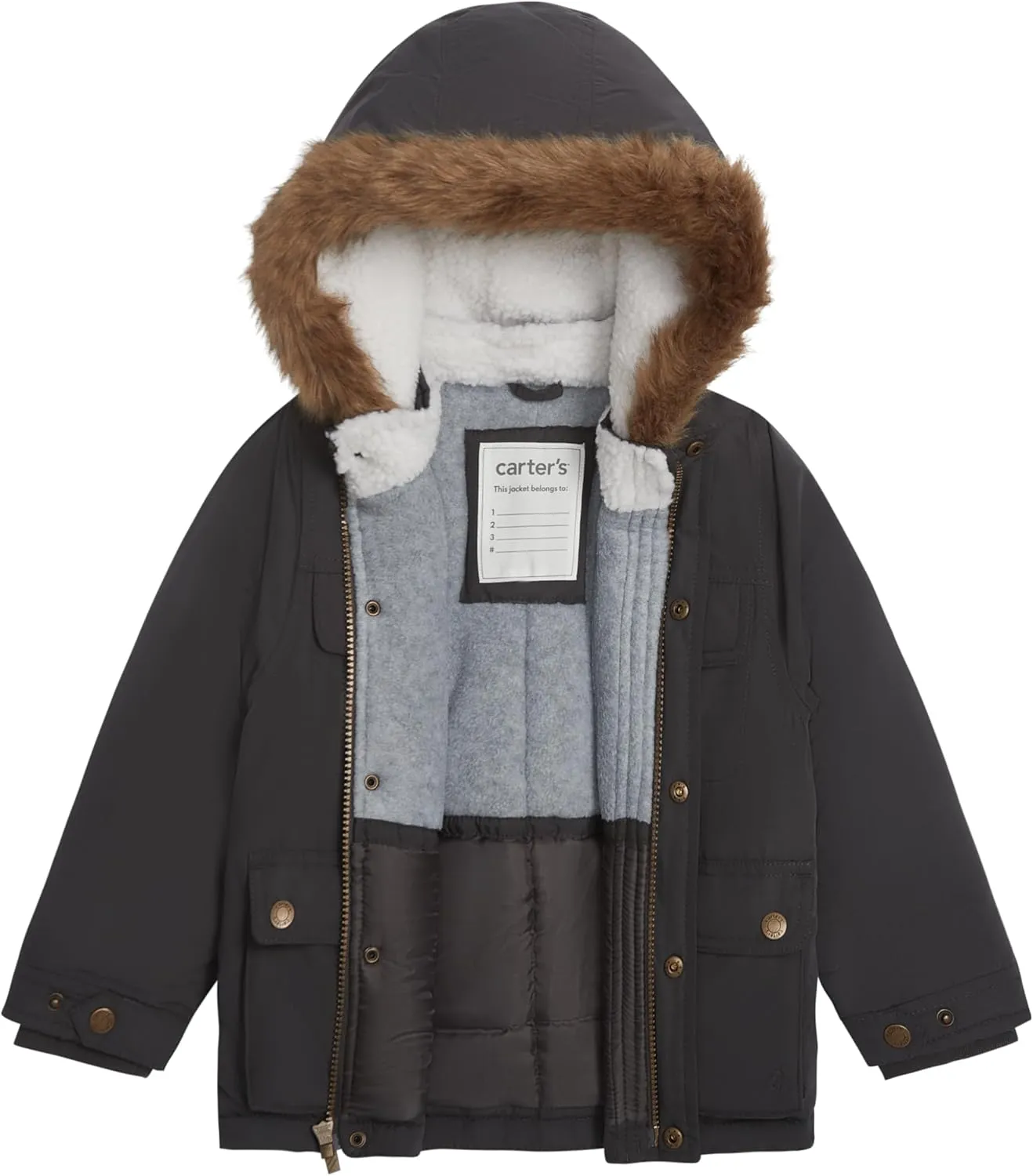 Carter's Baby Boys Warm Winter Parka Hooded Jacket