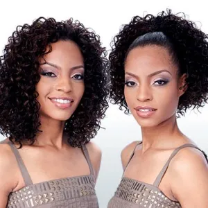 CELTIC GIRL (4 Medium Brown) - FreeTress Synthetic Fullcap Drawstring 2 in 1 Wig