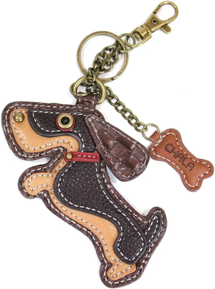 CHALA Patch Crossbody Bag Weiner Dog Dachshund Multi-color