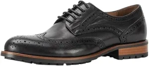 Chunky Heel Retro Carved Brogue Dress Shoes Business Lace-up Wedding Classic Oxford Comfortable Fashion