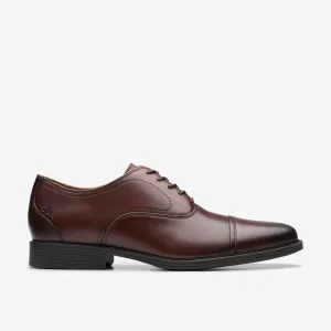Clarks Men's Whiddon Ox Mahogany Leather 26177809