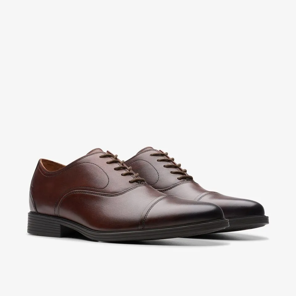 Clarks Men's Whiddon Ox Mahogany Leather 26177809