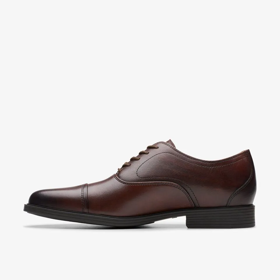 Clarks Men's Whiddon Ox Mahogany Leather 26177809