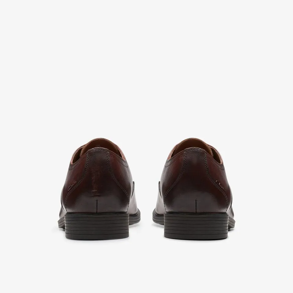 Clarks Men's Whiddon Ox Mahogany Leather 26177809