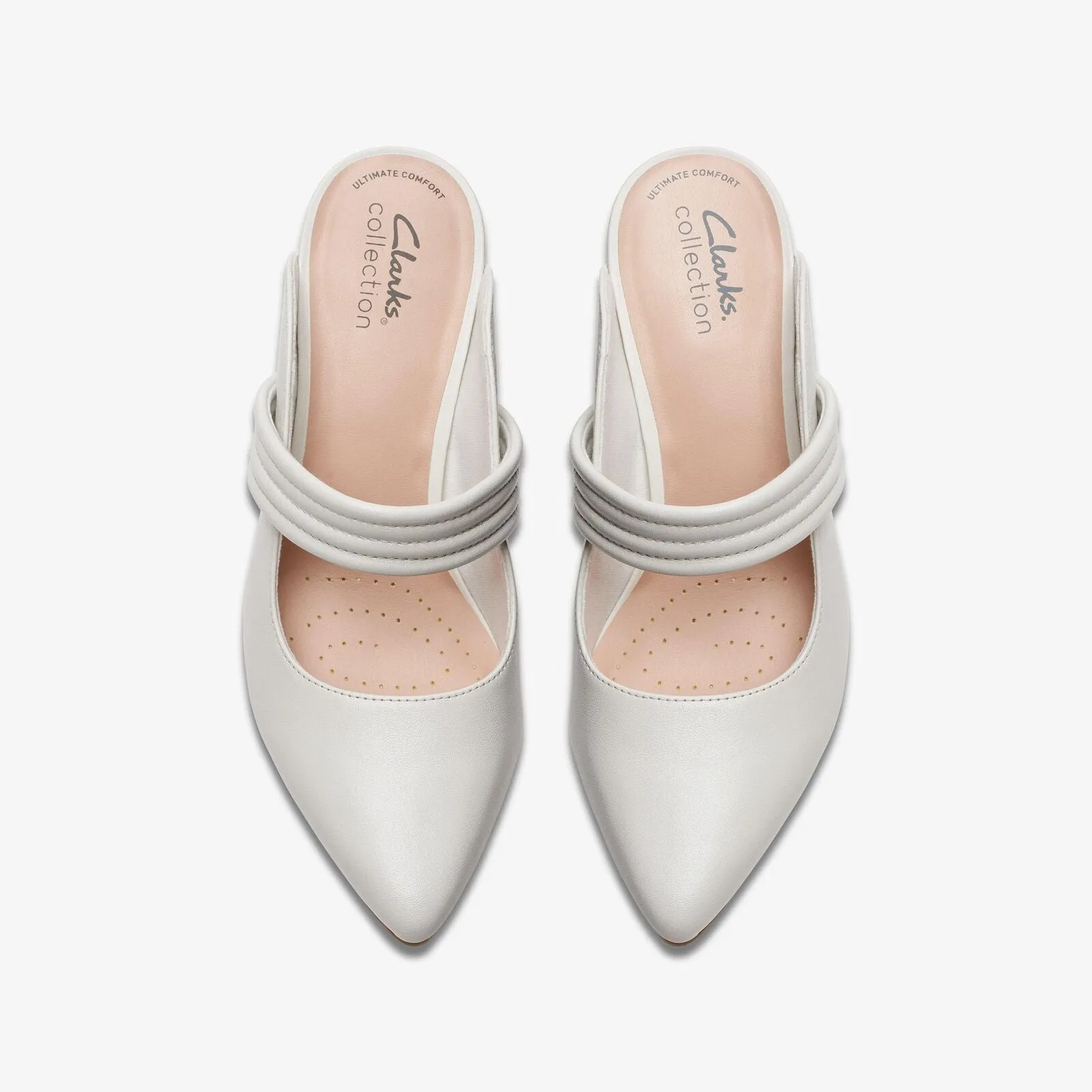 Clarks Women's Kataleyna Dusk Off White Leather
