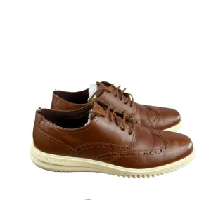 Cole Haan Grand  Wingtip Oxford British Tan Floor Sample Size 9 With Box