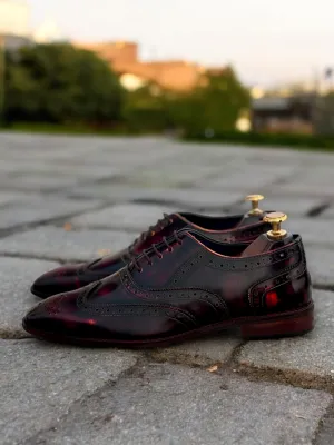 Crimson Regent — Burnished Wingtip Oxford