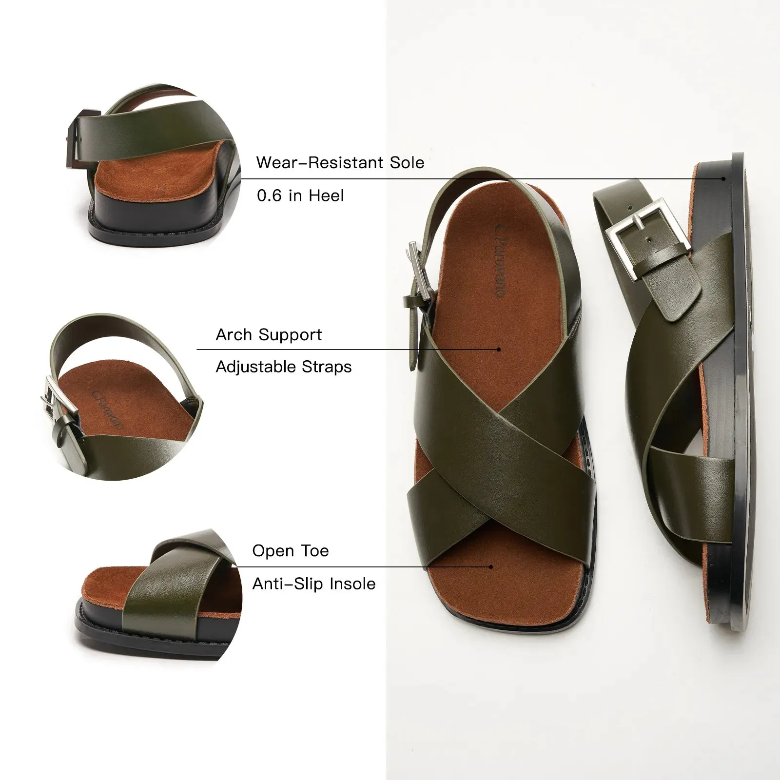 Crisscross Design Sandals (Cassandra）